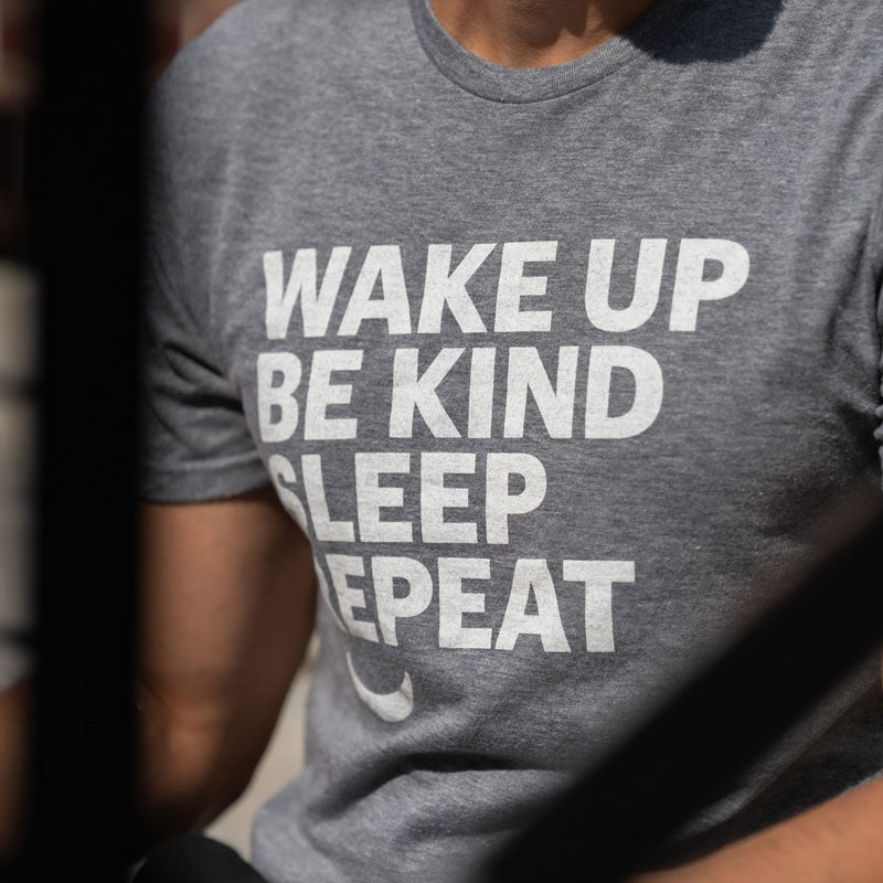 Wake Up Be Kind Unisex T-Shirt - Grey - We are kind - by Cromatiko