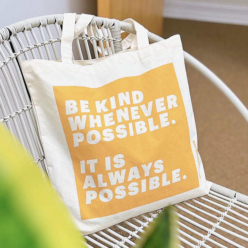 Be Kind | Tote Bag - We are kind - by Cromatiko