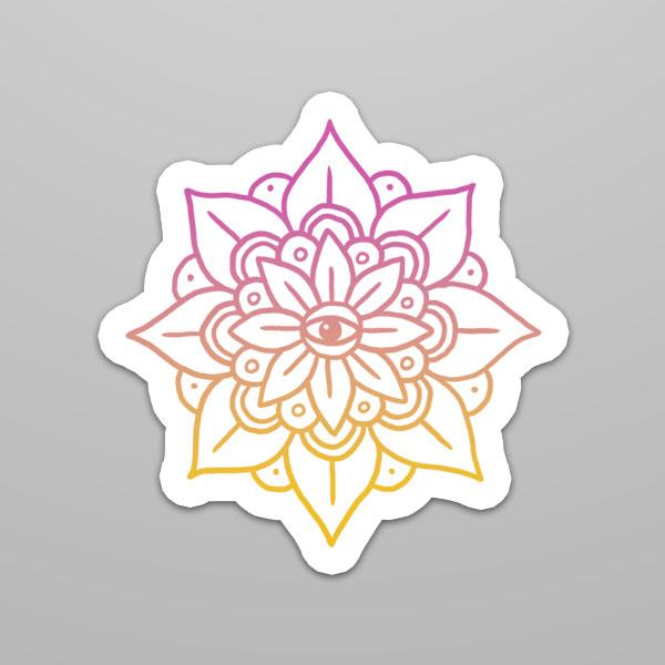Lotus Mandala Sticker - Cromatiko
