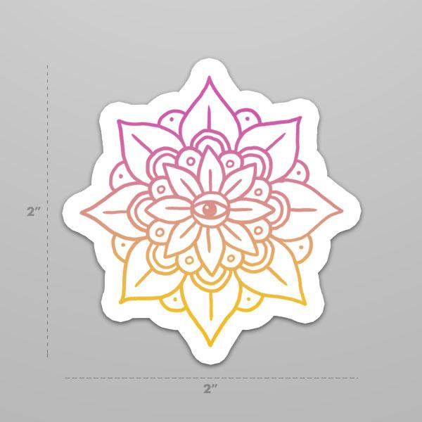 Lotus Mandala | Sticker - Cromatiko