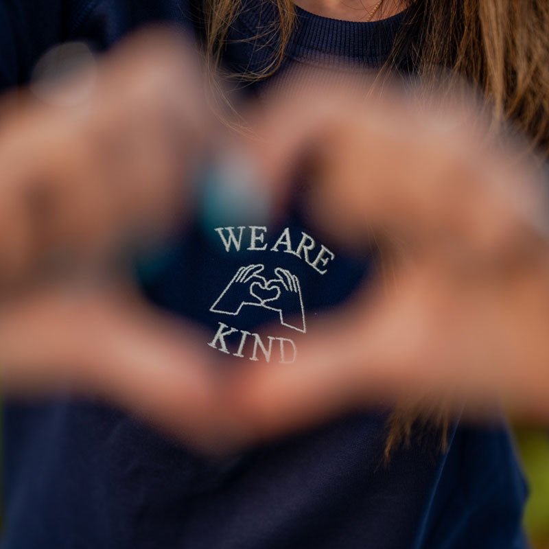 Hand Heart Sweatshirt - We are kind - by Cromatiko