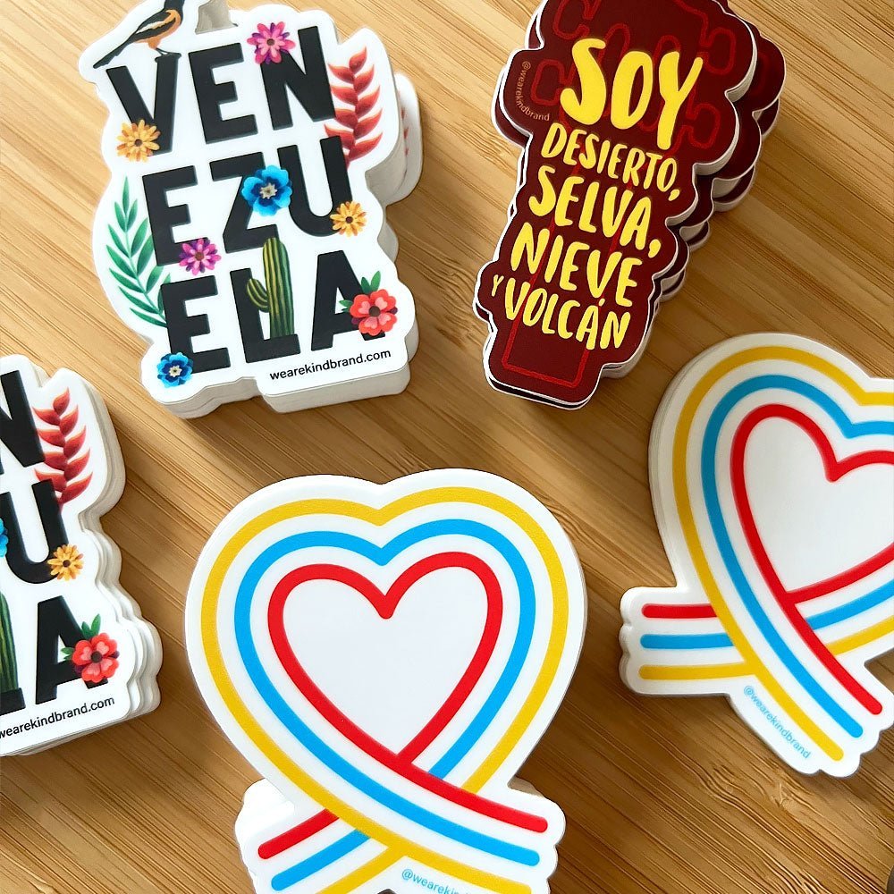 Venezuela | x3 Sticker Set - We are kind - by Cromatiko