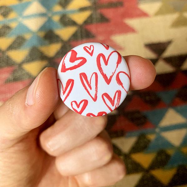 Heart Pattern | Pin Button - Cromatiko