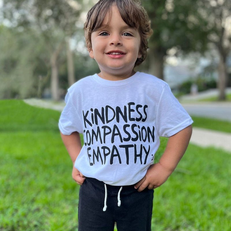 Kindness Compassion Empathy Kids T-Shirt - We are kind - by Cromatiko