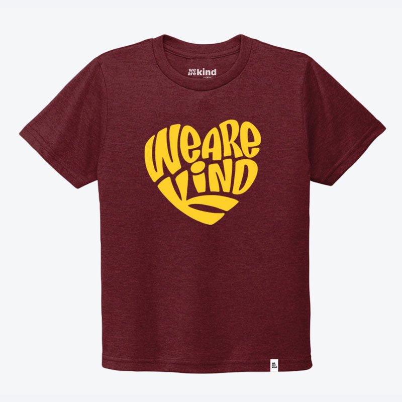We are kind Heart Kids T-Shirt - We are kind - by Cromatiko